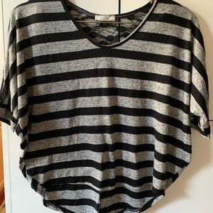 Poetry Grey and blue shirt